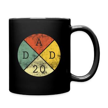 Papa Dad 2020 Father Father's Day - Full Colour Mug - black - Right