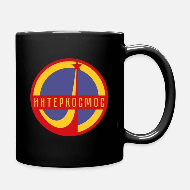 Interkosmos Sputnik Weltraum UdSSR Geschenk - Tasse einfarbig - Schwarz
