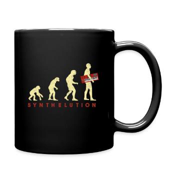 Synthétiseur Vintage Evolution Synthelution - Mug uni - noir - Droite
