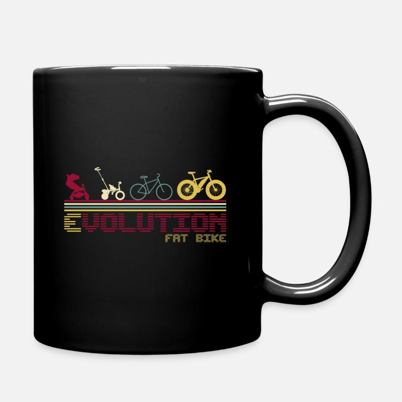 Fatbike vélo fat tire evolution retro - Mug uni - noir