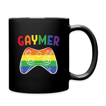 Gaymer Gay lgbt Pride Month Geschenk - Tasse einfarbig - Schwarz - Rechts