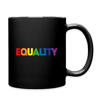 Equality LGBTQ Pride Month gay lesbian - Tasse einfarbig - Schwarz - Rechts