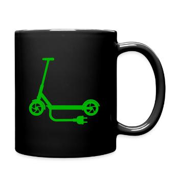 Pedal Scooter E-Scooter Electric Scooter Green Plug - Full Colour Mug - black - Right