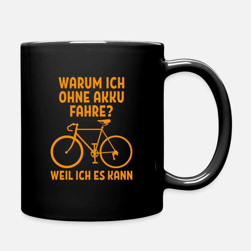 Radfahrer Fahrrad Spruch MTB Geschenk - Tasse einfarbig - Schwarz