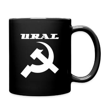 Ural Dnepr USSR Motorrad - Tasse einfarbig - Schwarz - Rechts