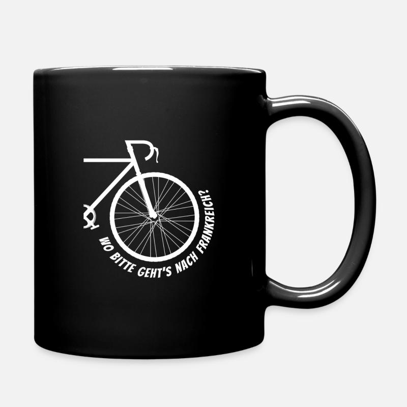 Fahrrad Radfahrer Rennrad lustiger Spruch - Tasse einfarbig - Schwarz