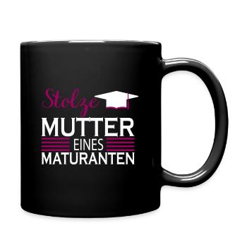 Matura proud mother saying gift - Full Colour Mug - black - Right