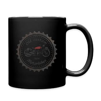 vaneemo® / Anciennes motos custom - Mug uni - noir - Droite