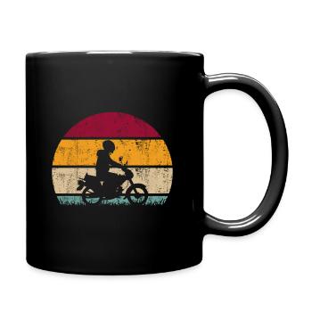 Moped moped driver Retro Vintage for moped drivers - Full Colour Mug - black - Right