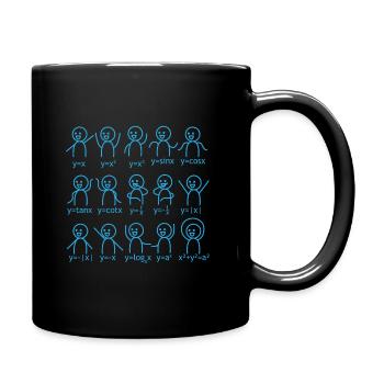 Cadeau scolaire de formule graphique de mathématiques - Mug uni - noir - Droite