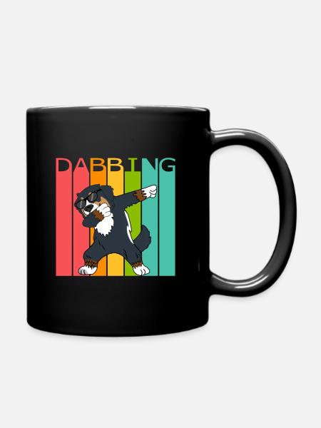 Bouvier Bernois Bernois Dabbing Dancing Retro - Mug uni - noir