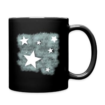 Sterne am Nachthimmel, Sternenhimmel. - Tasse einfarbig - Schwarz - Rechts