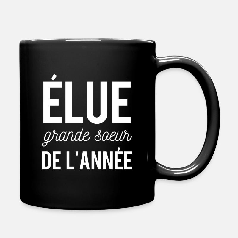 Elue grande sœur de l'année - Mug uni - noir
