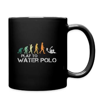Water polo water polo evolution retro funny - Full Colour Mug - black - Right