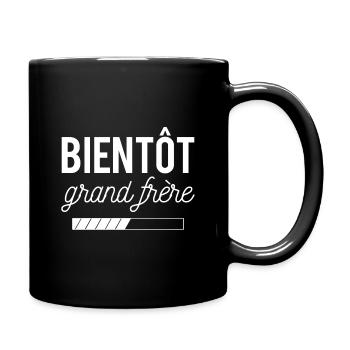 Bientôt grand frère - Mug uni - noir - Droite