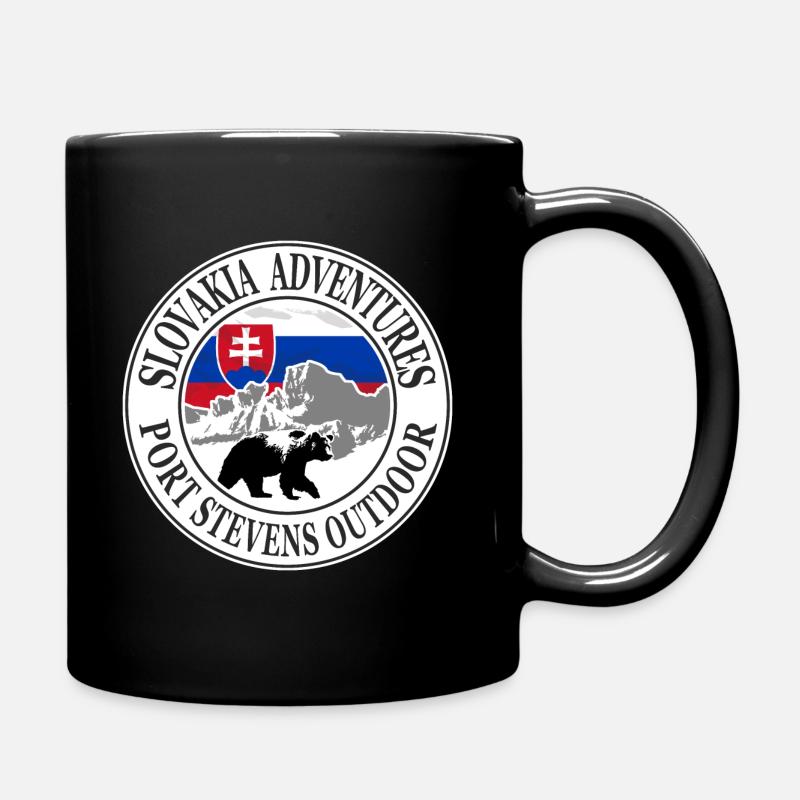 Slovakia - Bear - Flag - Slowakei - Bär - Flagge - Tasse einfarbig - Schwarz