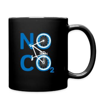 No Kohlendioxid Klimaschutz Umweltschutz Natur - Tasse einfarbig - Schwarz - Rechts