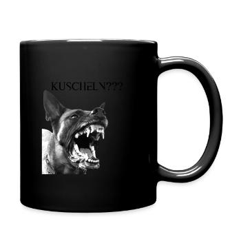 Malinois - Tasse einfarbig - Schwarz - Rechts