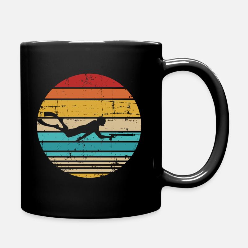 Speerfischen - Tasse einfarbig - Schwarz