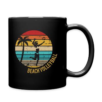 Beach-volley - Mug uni - noir - Droite