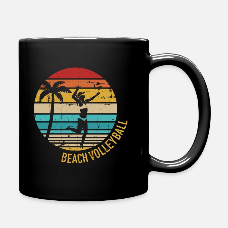 beach volleyball - Full Colour Mug - black