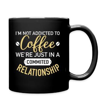 café - Mug uni - noir - Droite