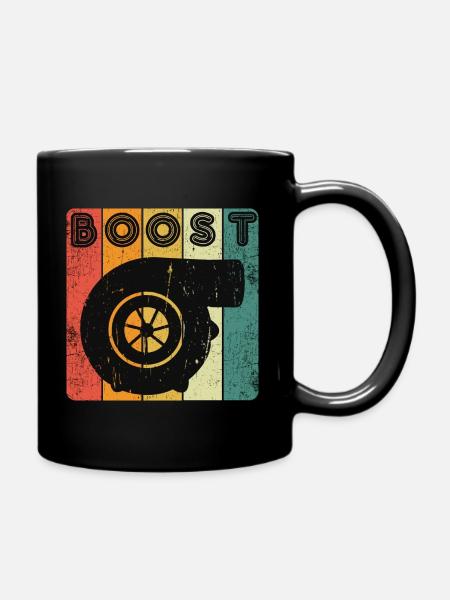 Turbocompresseur vintage - Mug uni - noir