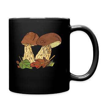 Mushrooms - Full Colour Mug - black - Right