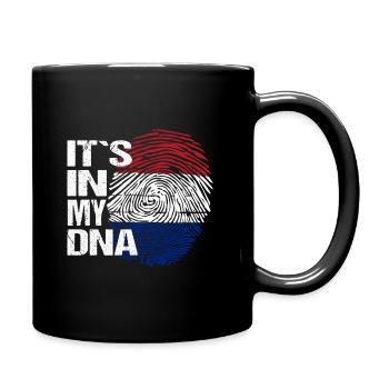 Netherlands Holland Flag DNA Saying Funny - Full Colour Mug - black - Right