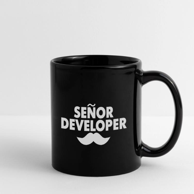 Senior Developer Coding Quote Gift Full Colour Mug
