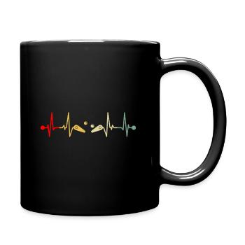 Flipper flipper battement de coeur rétro - Mug uni - noir - Droite