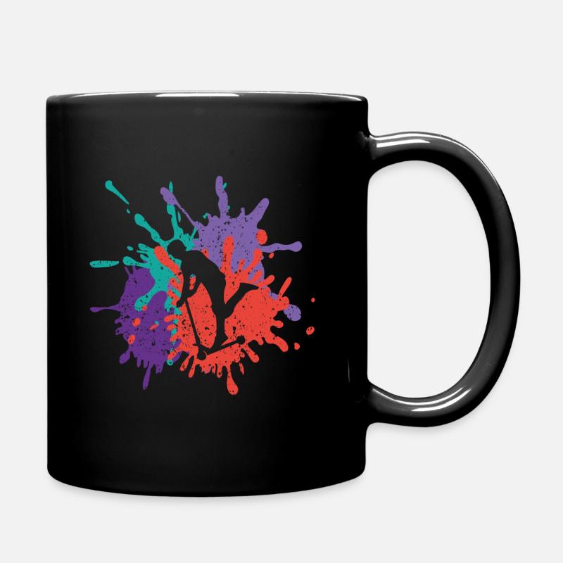 Roller Stunt Kunst Hobby Geschenk - Tasse einfarbig - Schwarz