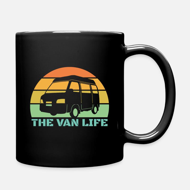 La Van Life, RV, Camping, Van-Life - Mug uni - noir