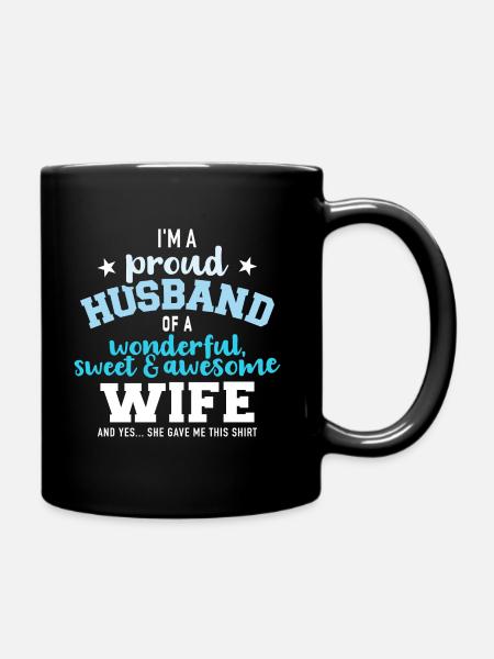 Ehemann - Tasse einfarbig - Schwarz