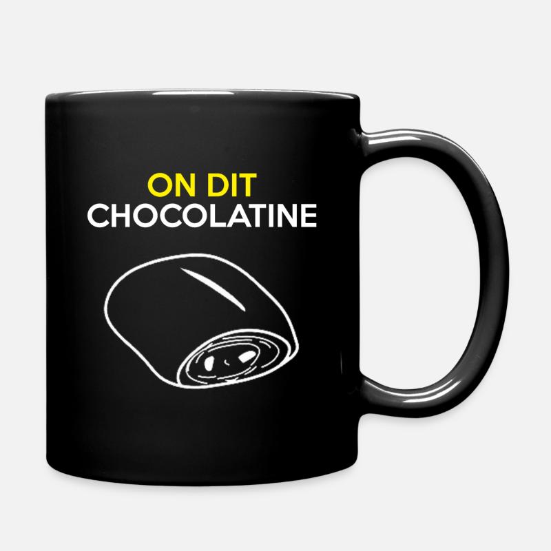 We say chocolatine and not chocolate bread t-shirt - Full Colour Mug - black