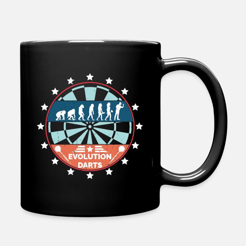 Fléchettes évolution fléchettes joueur de fléchettes fléchettes - Mug uni - noir
