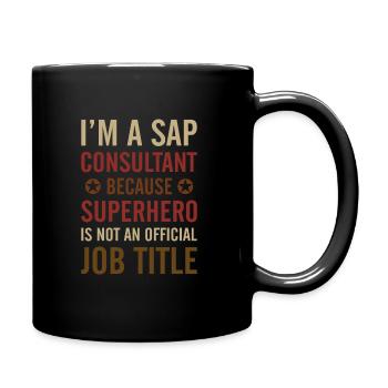I'm a sap consultant accountant profession gift - Full Colour Mug - black - Right