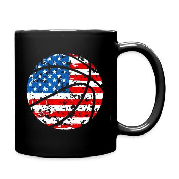 Basketball USA - Full Colour Mug - black - Right