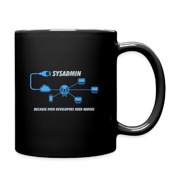 Sysadmin Programming Informatik Geschenk - Tasse einfarbig - Schwarz - Rechts