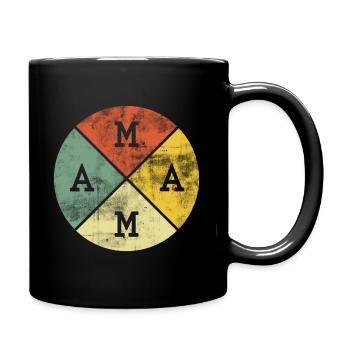Maman mère fête des mères 2021 Cadeau - Mug uni - noir - Droite