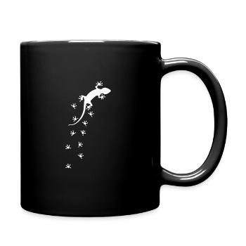 Reptile lizard gift saying - Full Colour Mug - black - Right