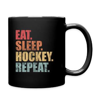 Hockey sur gazon hockey sur glace - Mug uni - noir - Droite