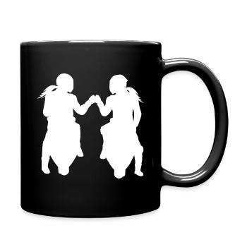 Girlfriends Biker Buddys Girls Motorcyclist - Full Colour Mug - black - Right