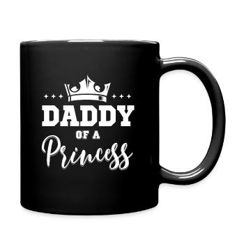 Daddy of a Princess Gift Dad Father's Day - Full Colour Mug - black - Right