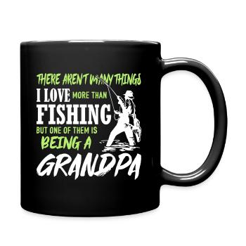Fishing Grandpa - Full Colour Mug - black - Right
