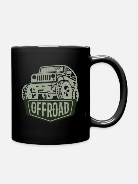 Offroad, Adventure, 4x4, 4x4, 4x4, quatre roues motrices - Mug uni - noir