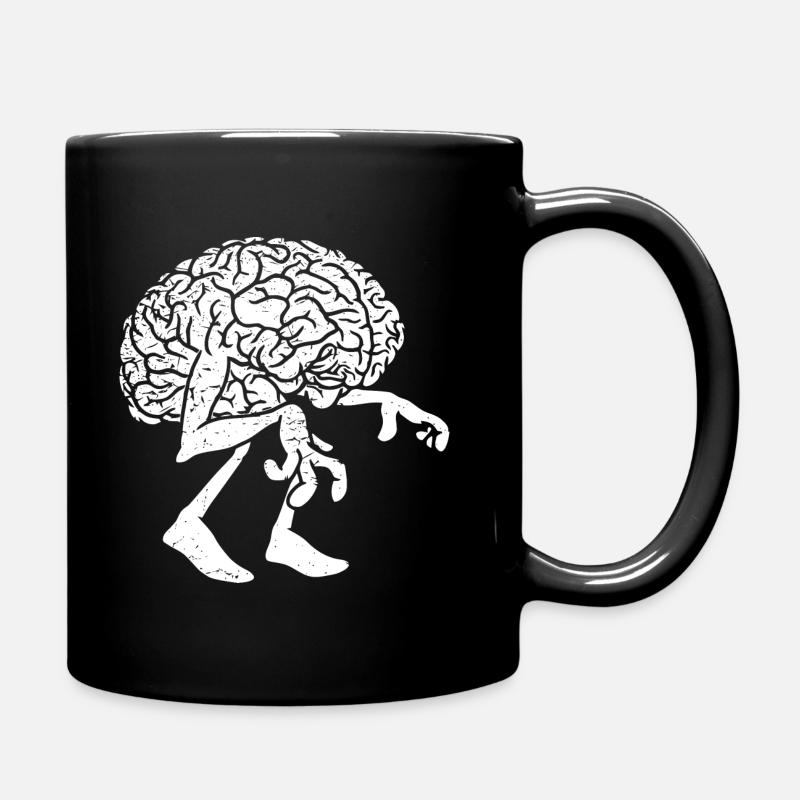 Brain Ghost - Tasse einfarbig - Schwarz