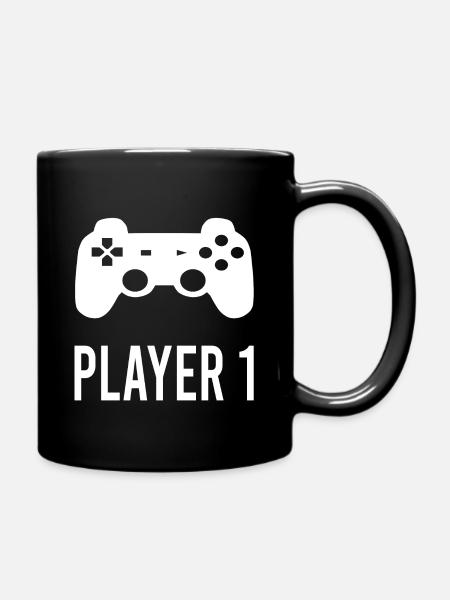 Player 1 cadeau - Mug uni - noir