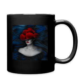 Schwarzwald Lady ART 3.0 - Tasse einfarbig - Schwarz - Rechts
