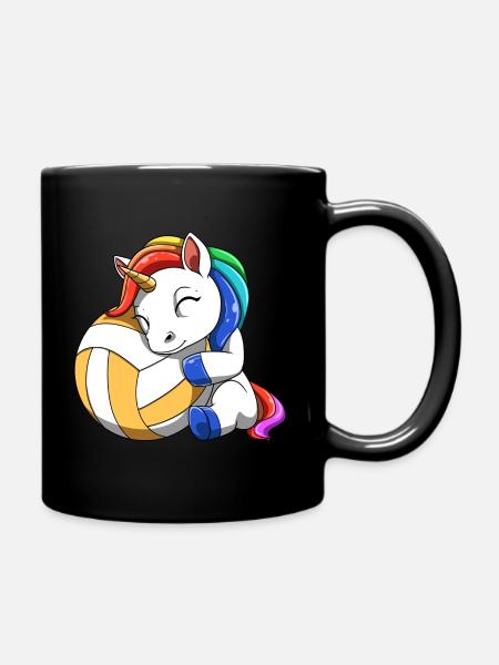 Volley-ball Licorne - Mug uni - noir